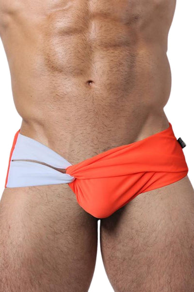 Gian Gianni Neon Orange Swim Brief
