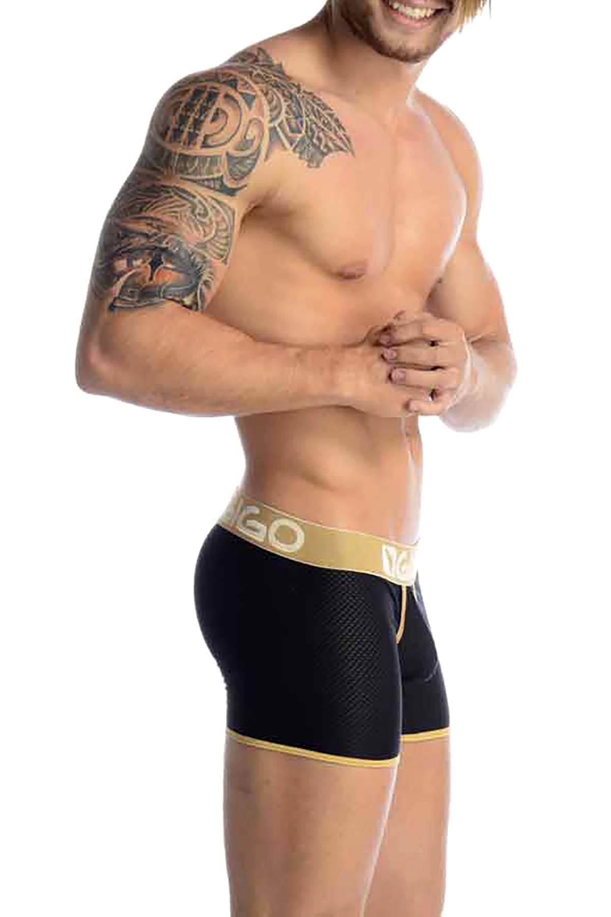 Gigo Black Capriati Long Boxer Brief