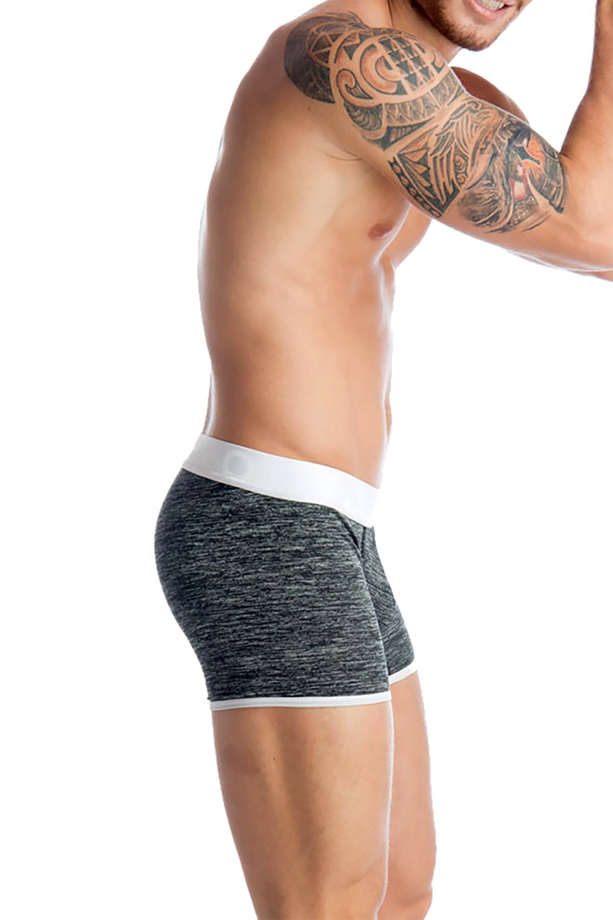 Gigo Black Racing Long Boxer Brief