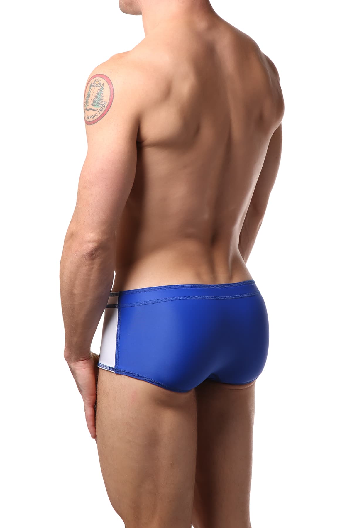 Gigo Blue Tri-Color Swim Boxer