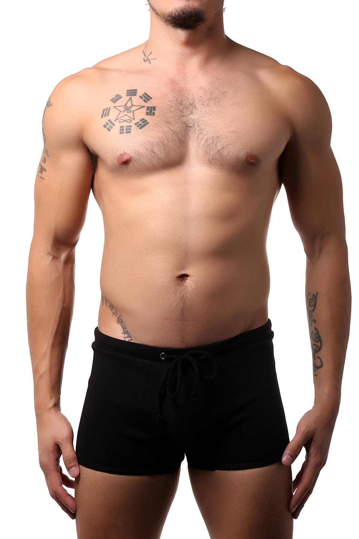 Go Softwear Black Lumber Jack Lounge Short