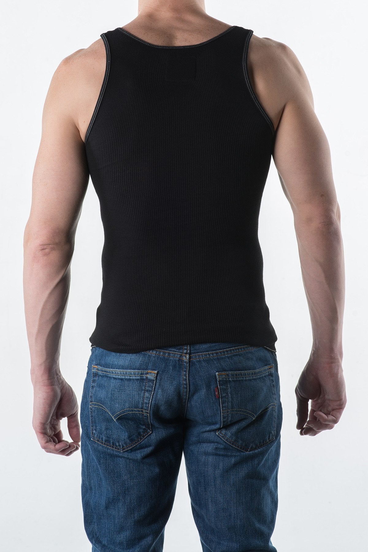 Go Softwear Black Rib Tank-Top