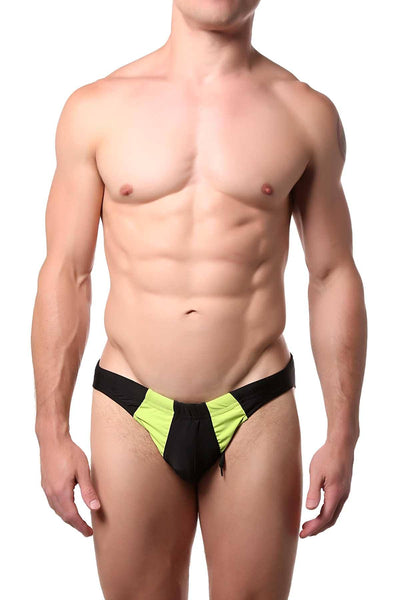 Go Softwear Midnight/Lime Tropical Swim Bikini Brief