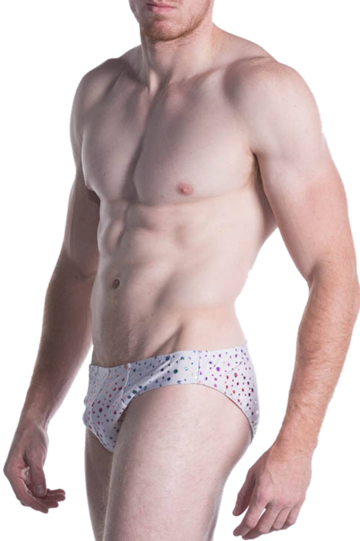 Go Softwear White Hologram Swim Brief
