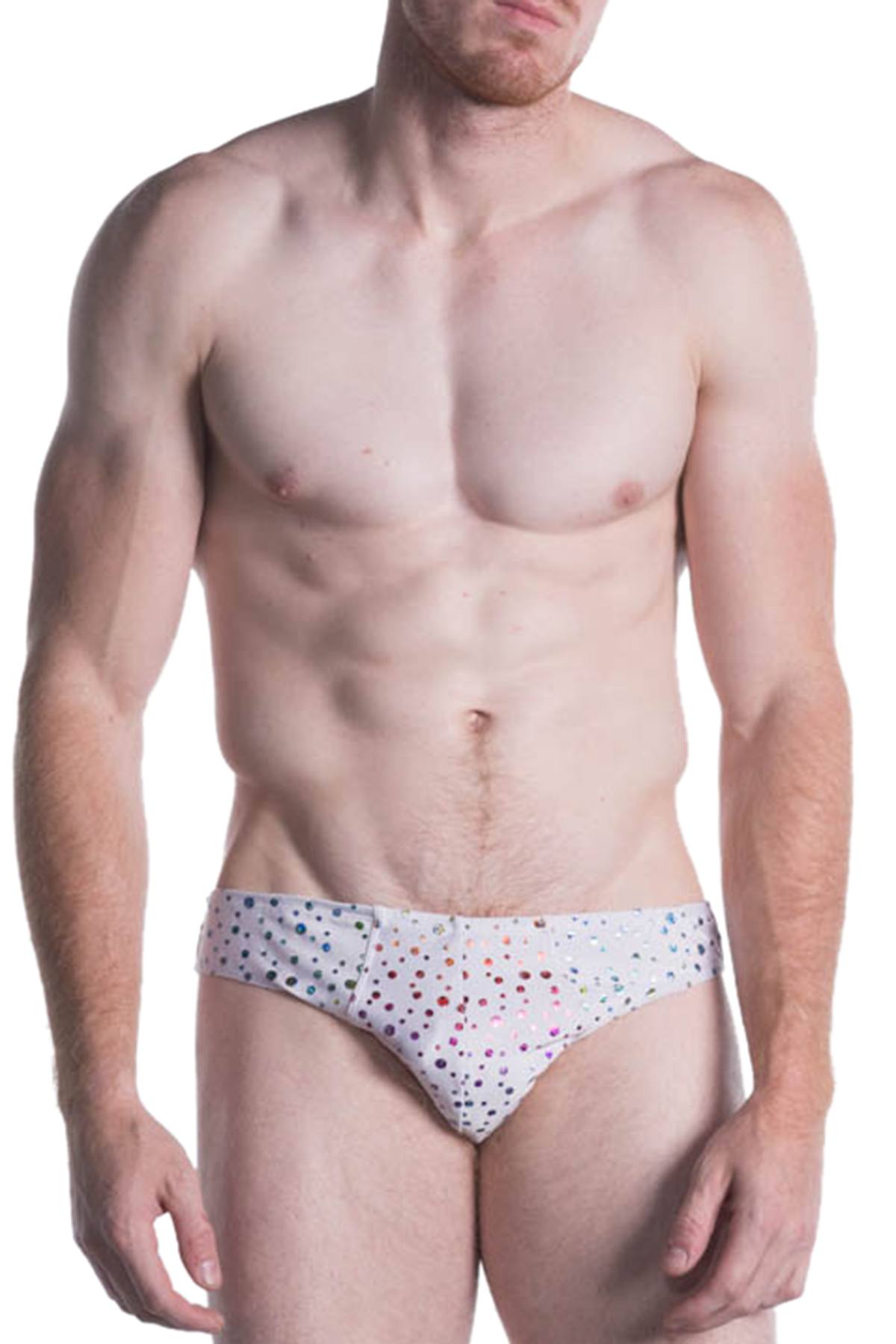 Go Softwear White Hologram Swim Brief