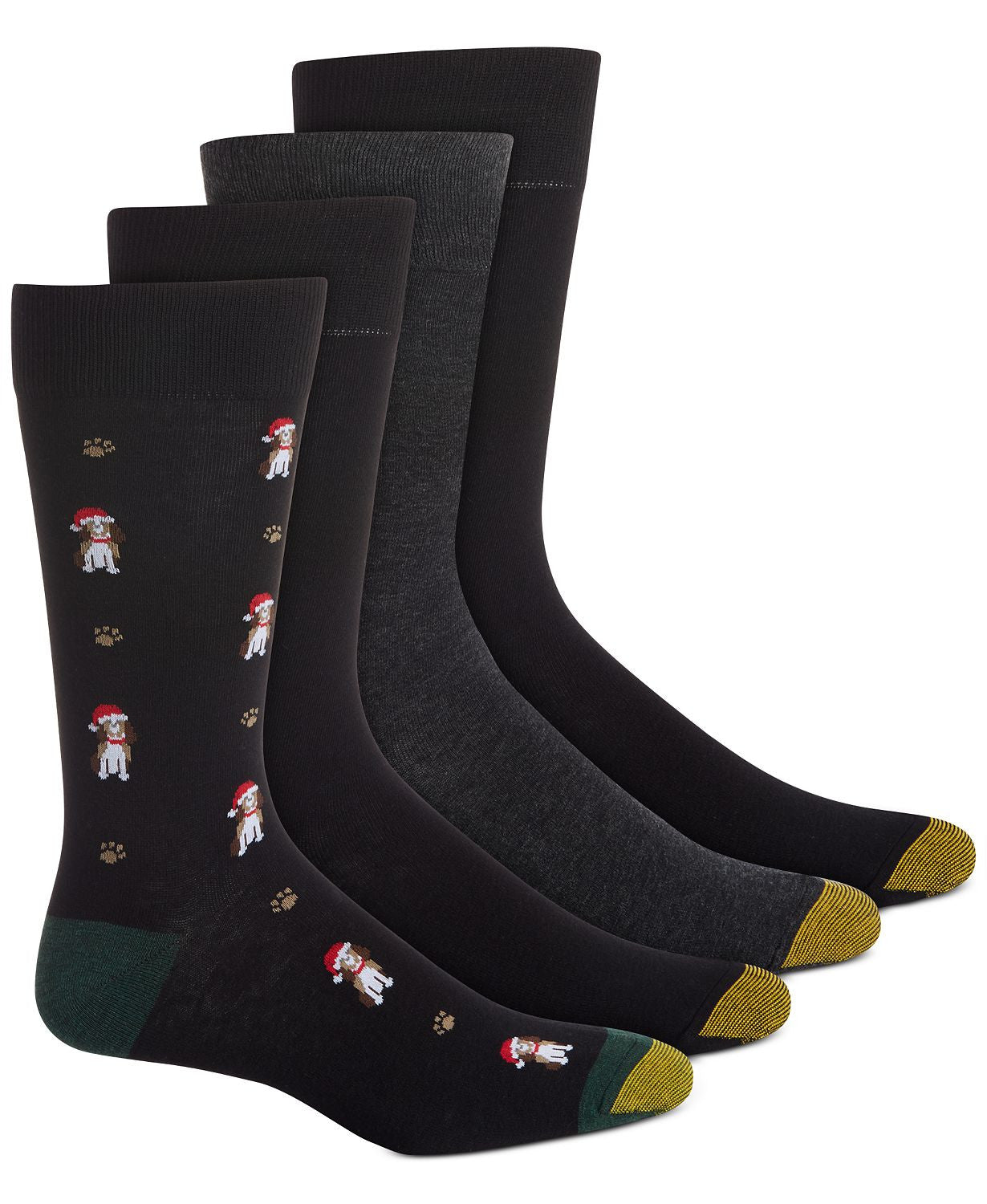 Gold Toe 4 Pack Socks / Black