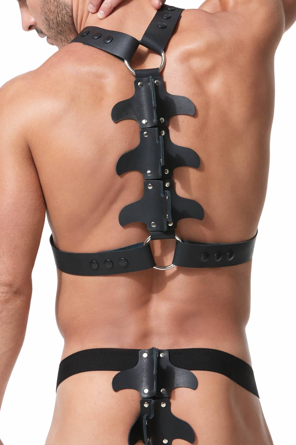 Gregg Homme Black Frame Leather Chest Harness