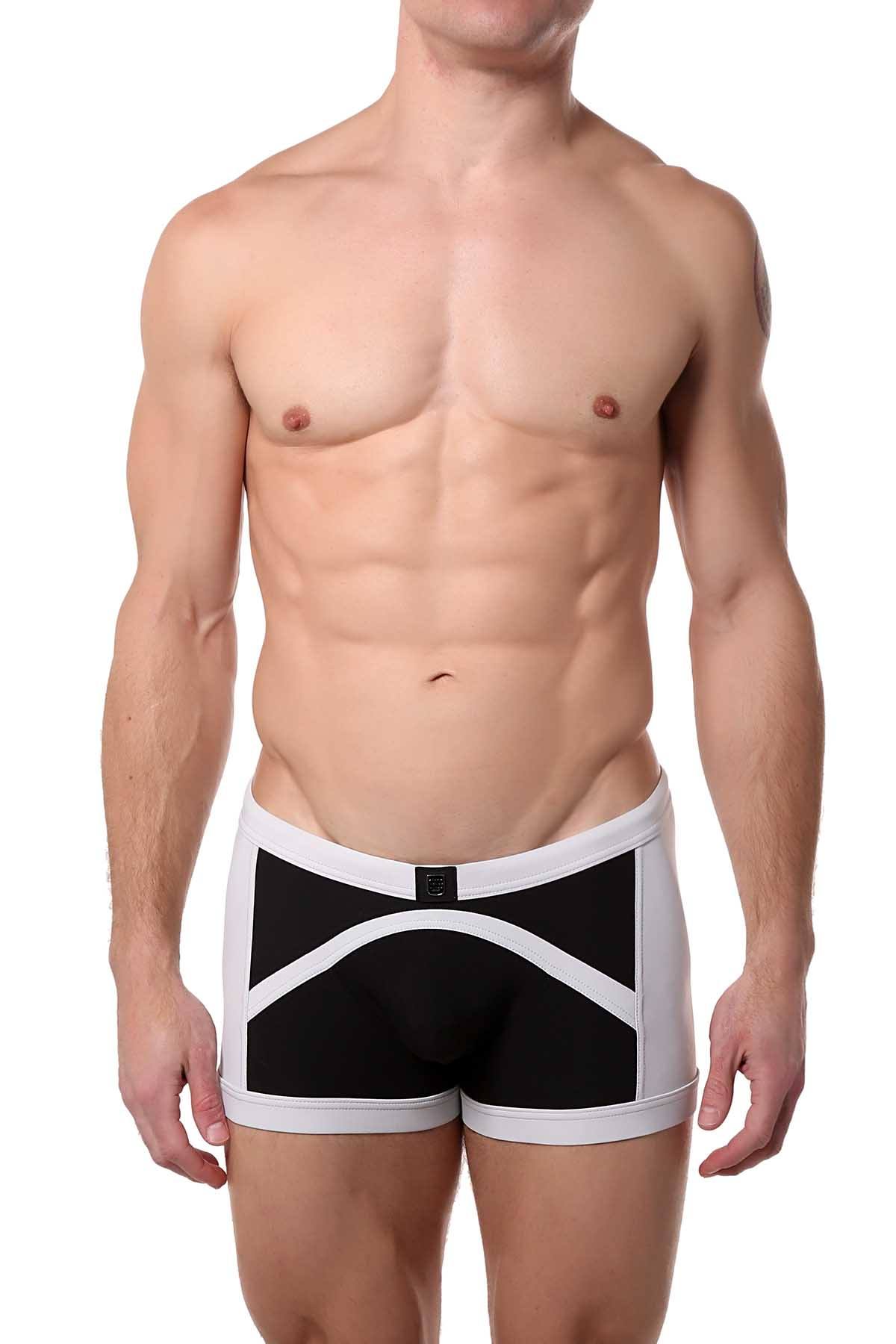 Gregg Homme Black/Grey Reef Swim Trunk