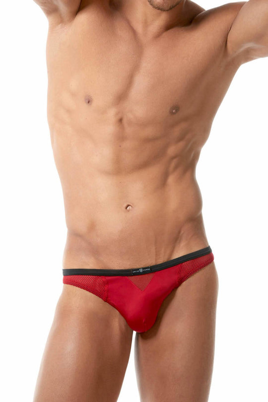 Gregg Homme Red Vigor Italian-Mesh Thong