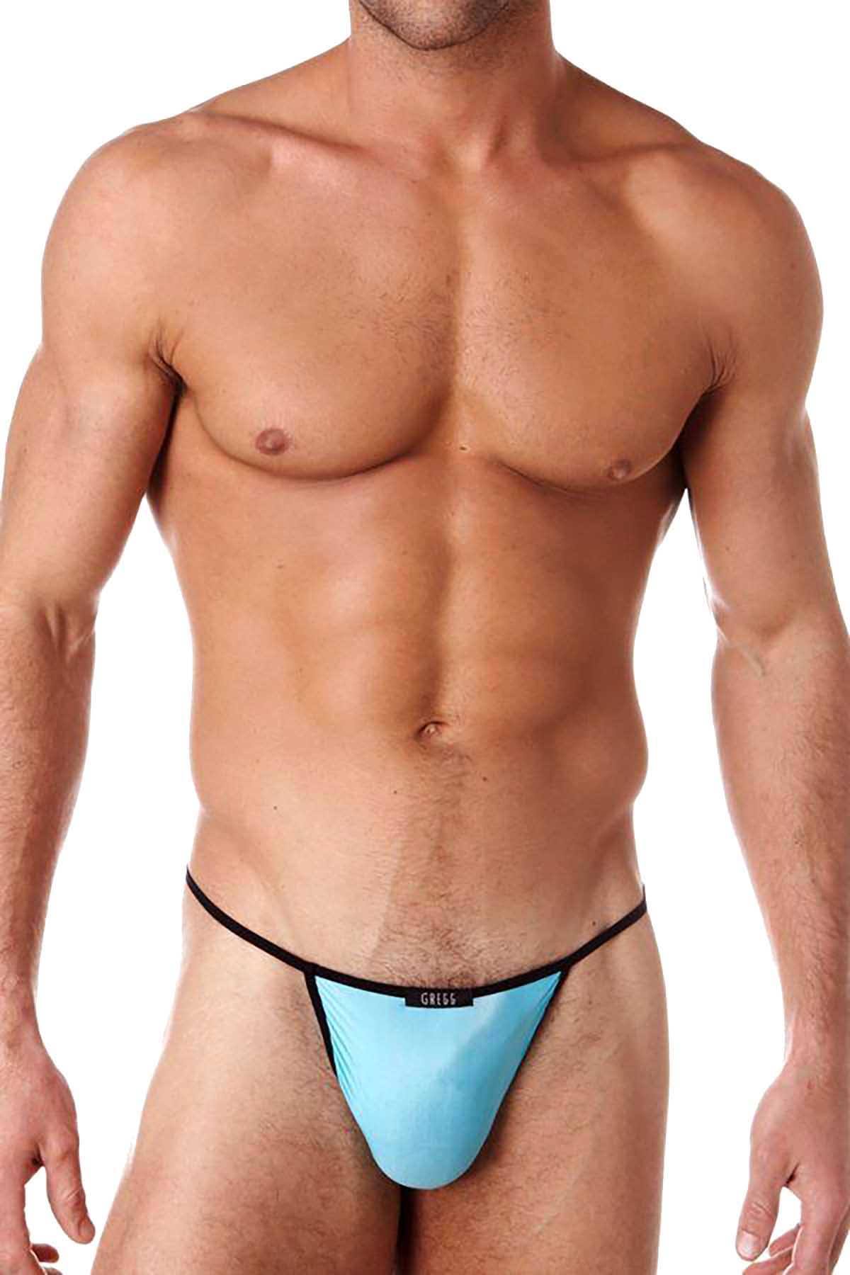 Gregg Homme Sky Blue Voyeur Hyperstretch Microfiber Low Rise G-String picture photo picture
