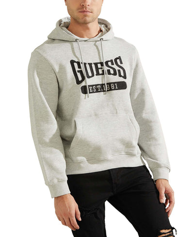Guess Active Logo Hoodie Light Stone Heather
