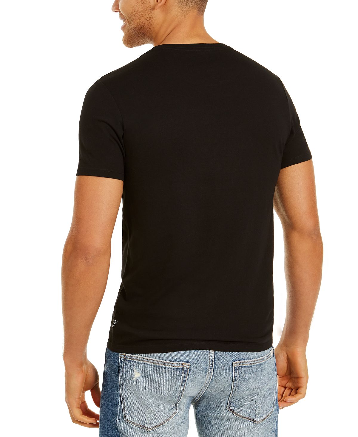 Guess Modern Art Logo T-shirt Black