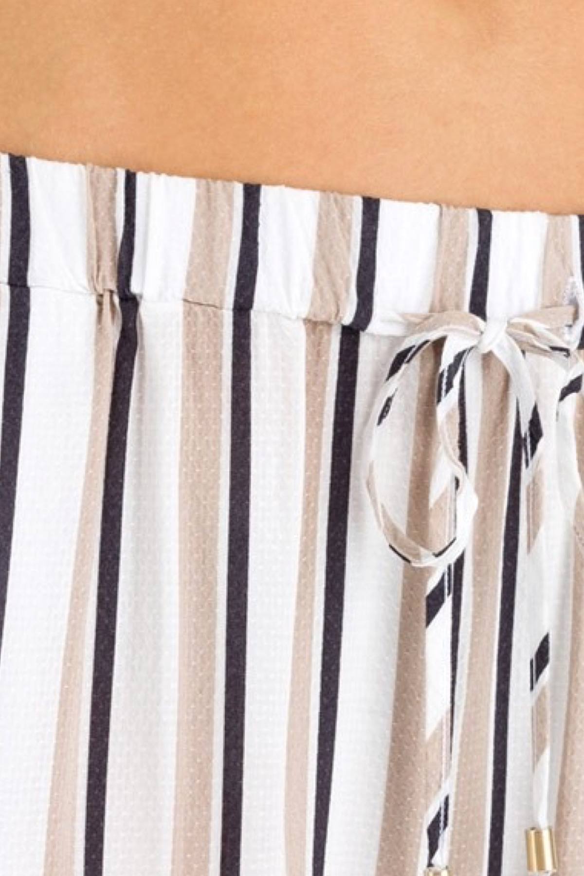 HANRO Pastel Stripe Woven Long Lounge Pant