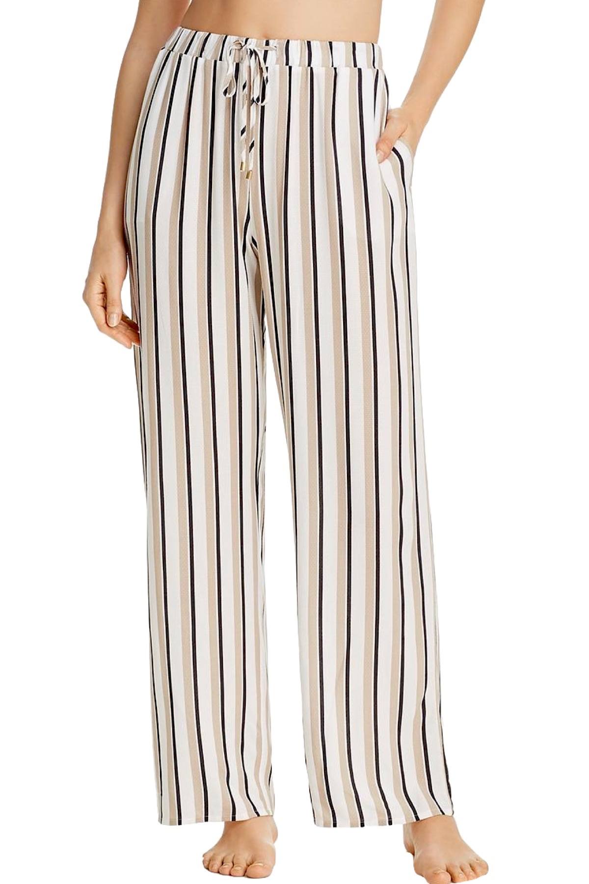 HANRO Pastel Stripe Woven Long Lounge Pant