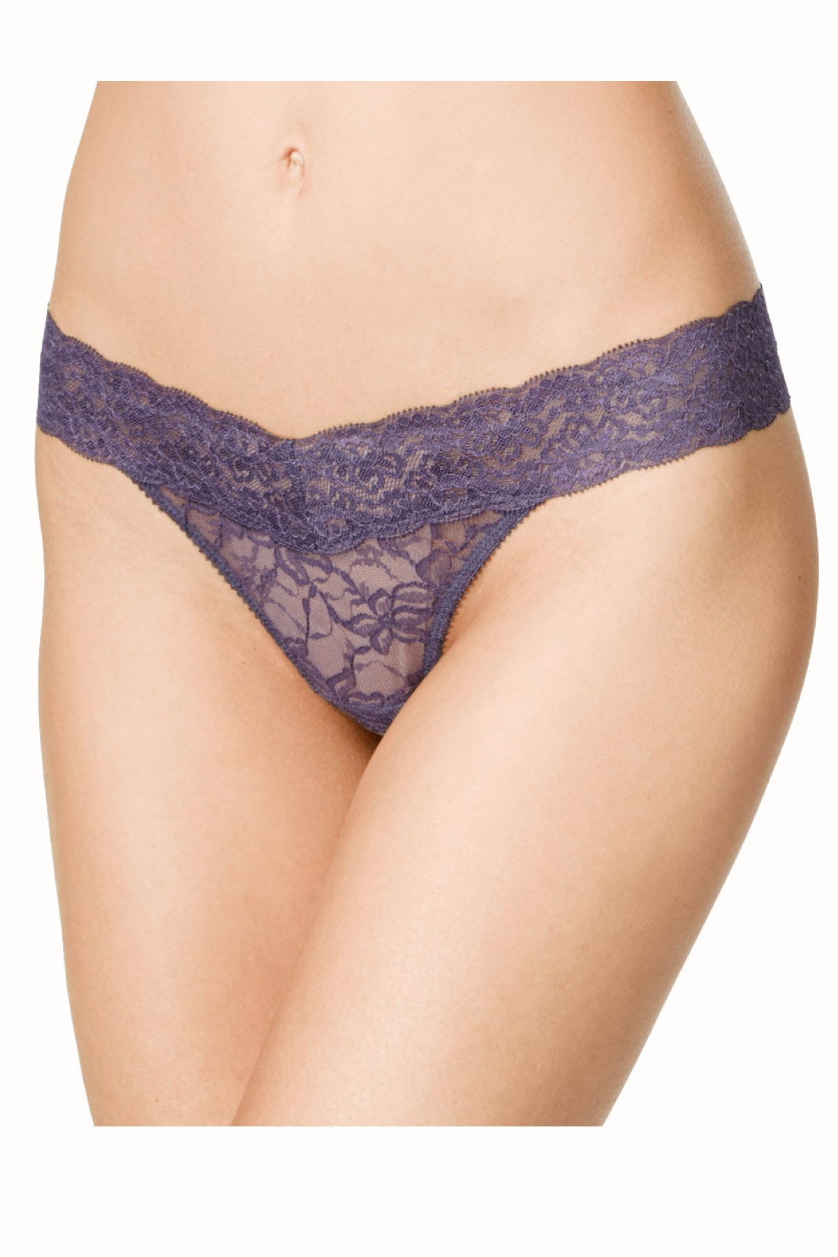 HEIDI By Heidi Klum Graystone Stretch Lace Thong