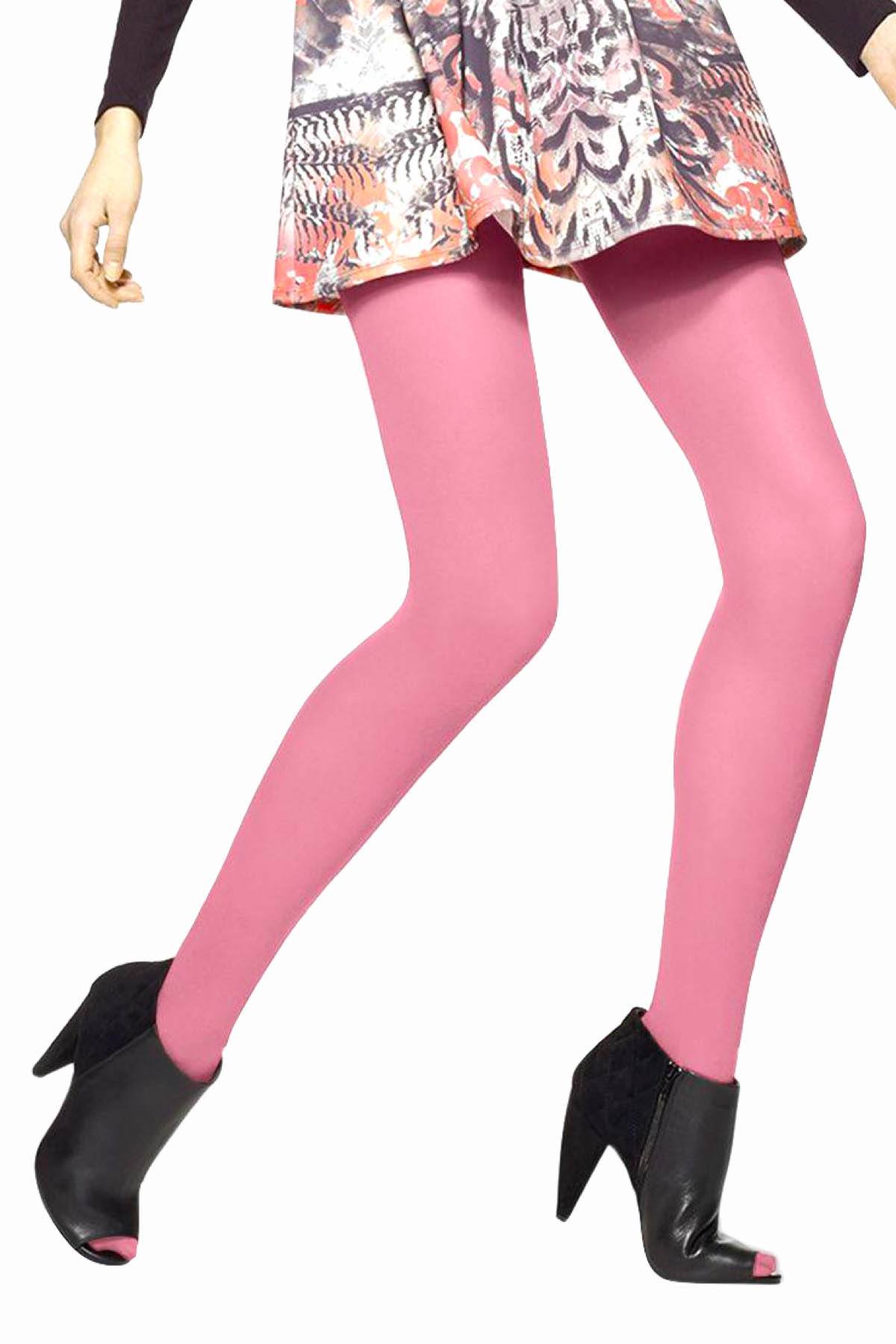 HUE Ocean-Rose Opaque Tights