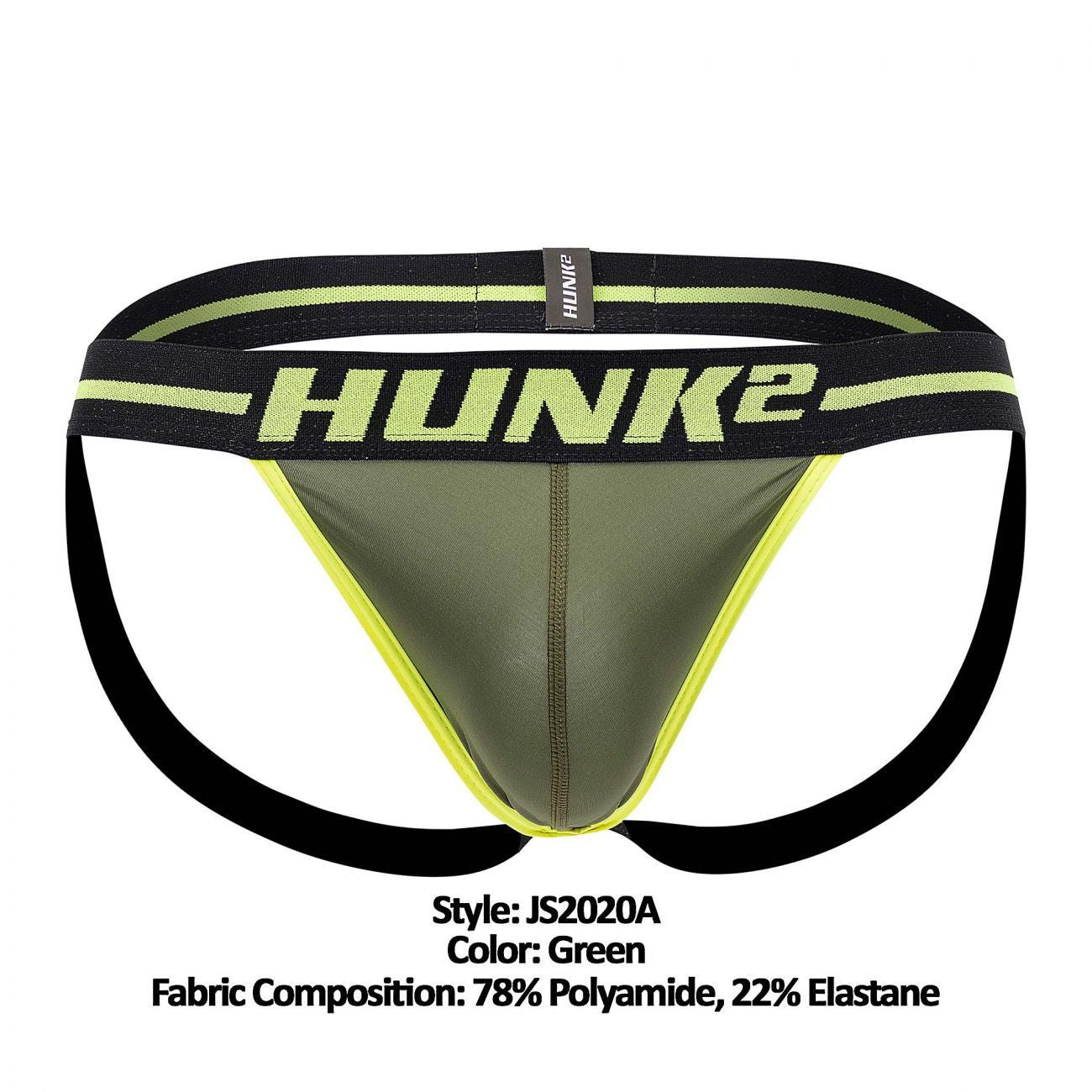 HUNK2 JS2020A Phoenix Chelem² Jockstraps Color Green