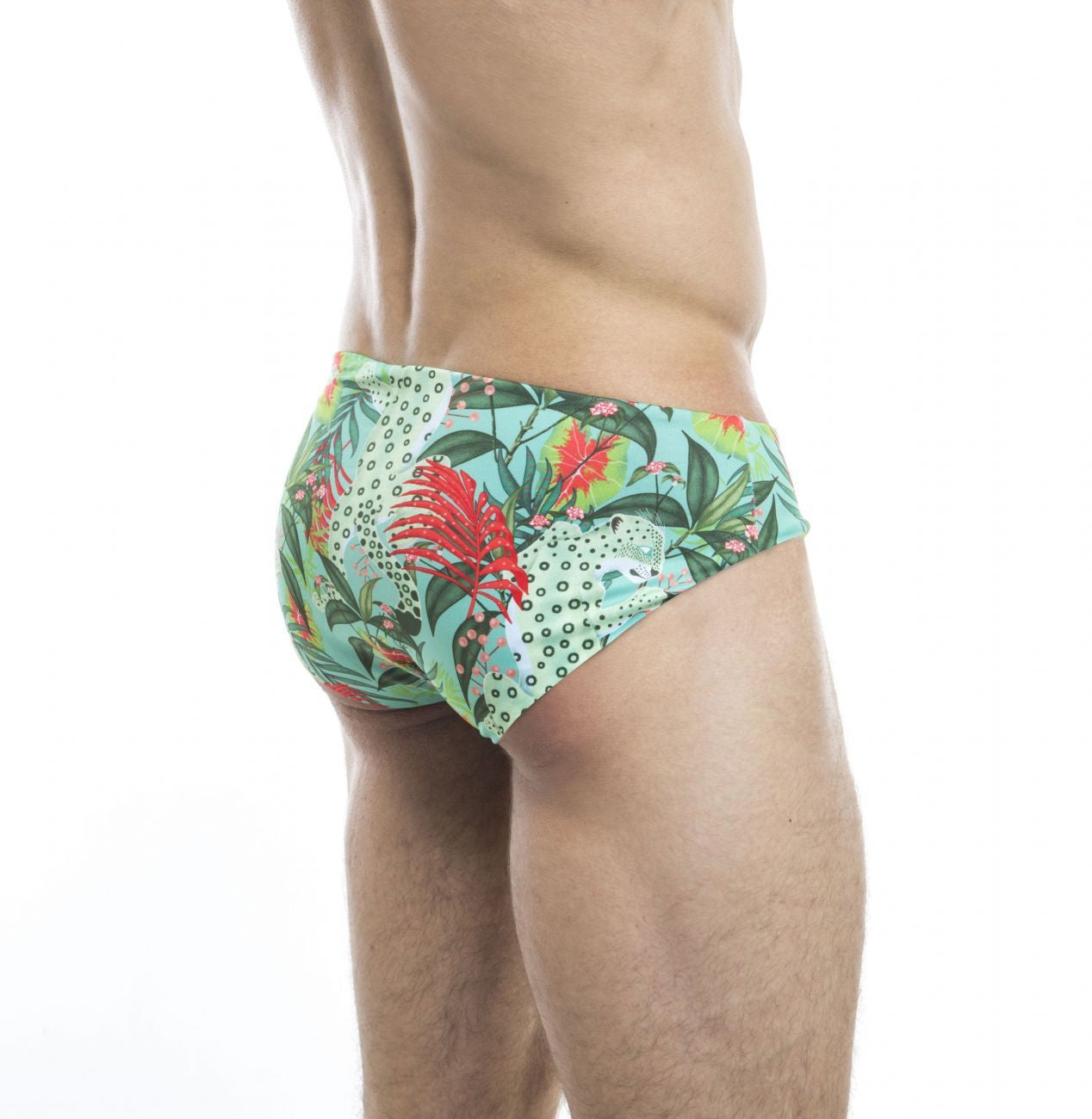 HUNK2 SB20191E Amazonia² Reversible Swim Briefs Color Red