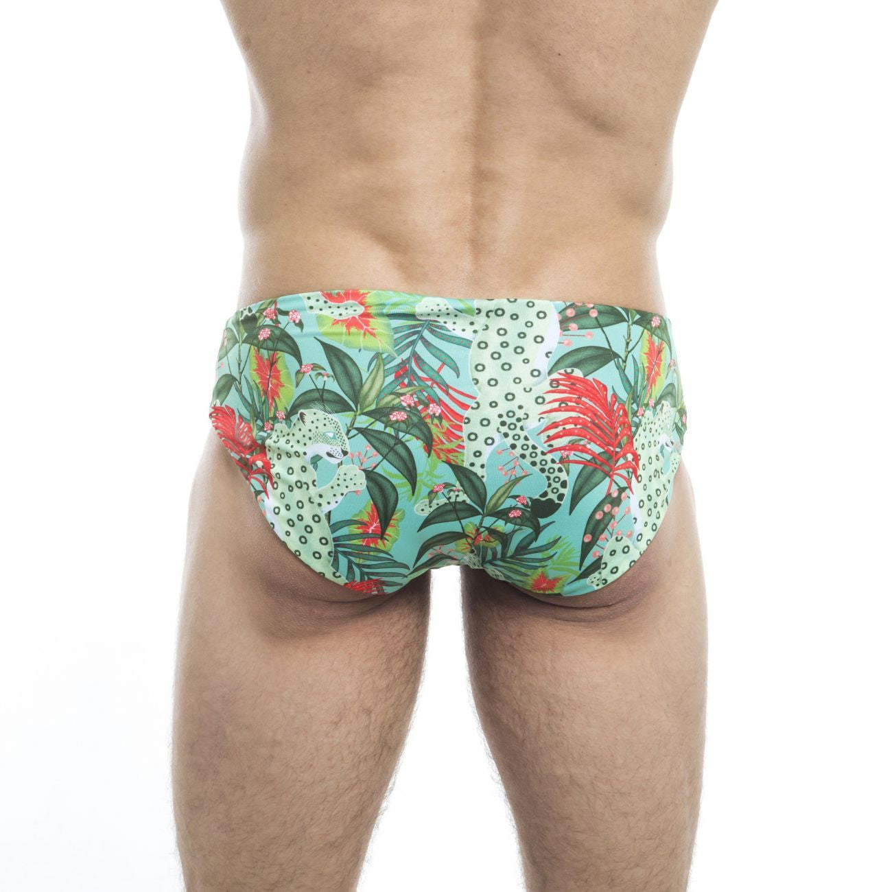 HUNK2 SB20191E Amazonia² Reversible Swim Briefs Color Red