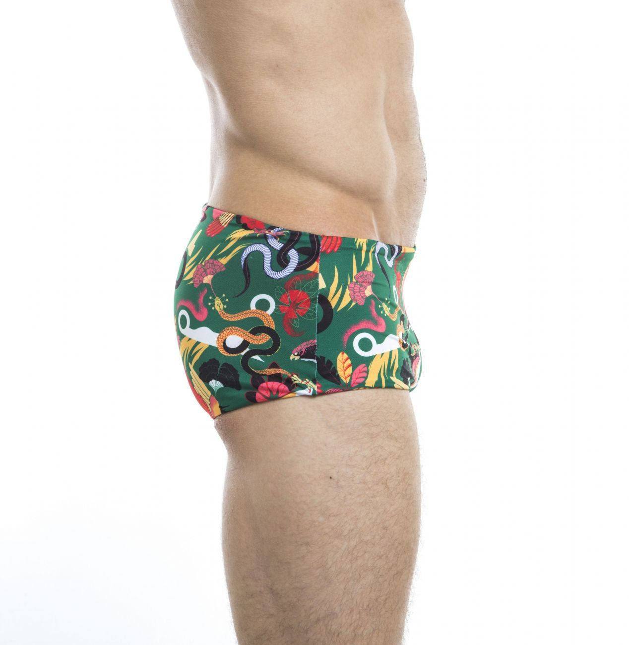 HUNK2 ST20201A Frosche² Reversible Swim Trunks Color Yellow