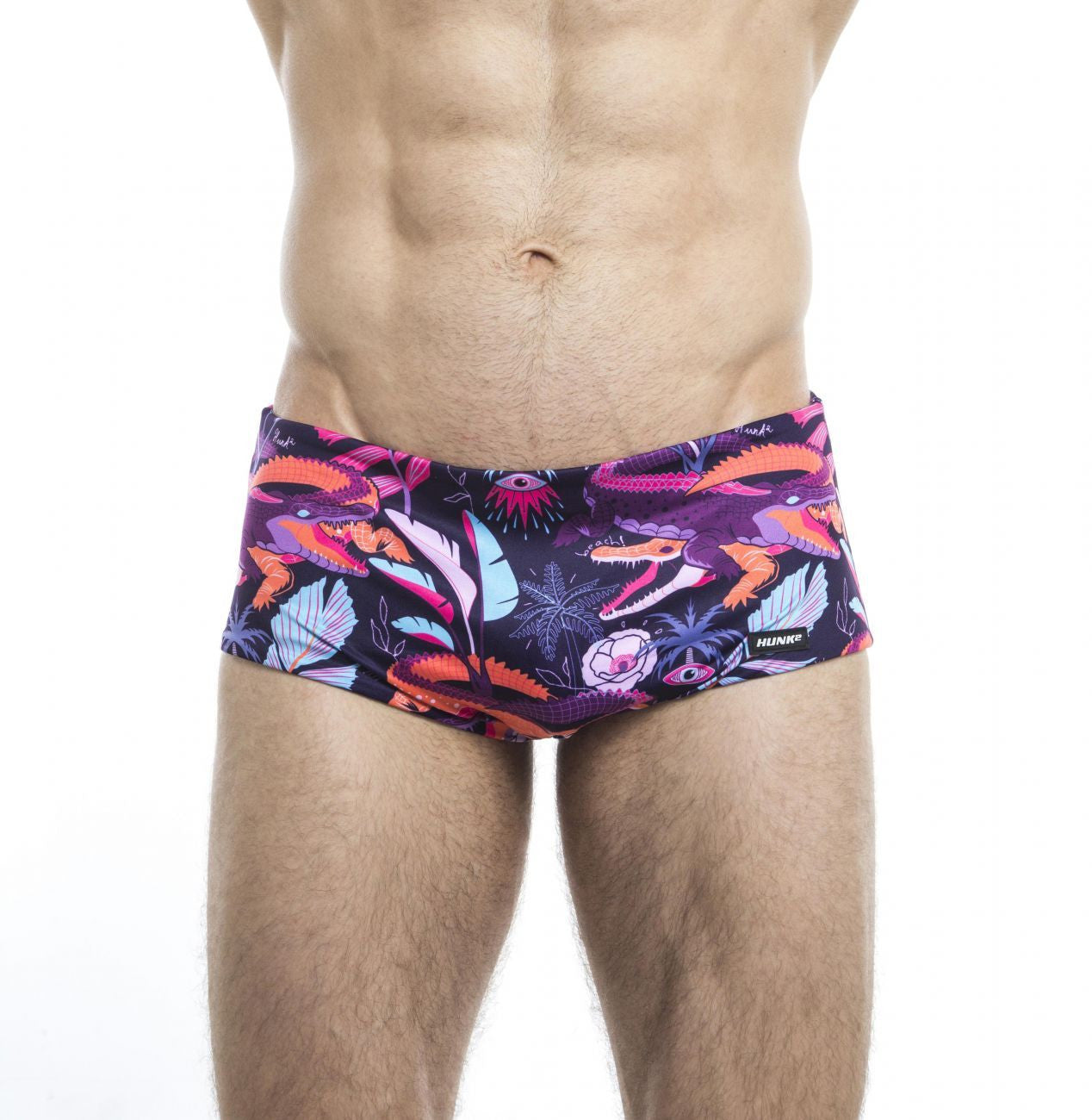 HUNK2 ST20201C Ruisseau² Reversible Swim Trunks Color Fuchsia