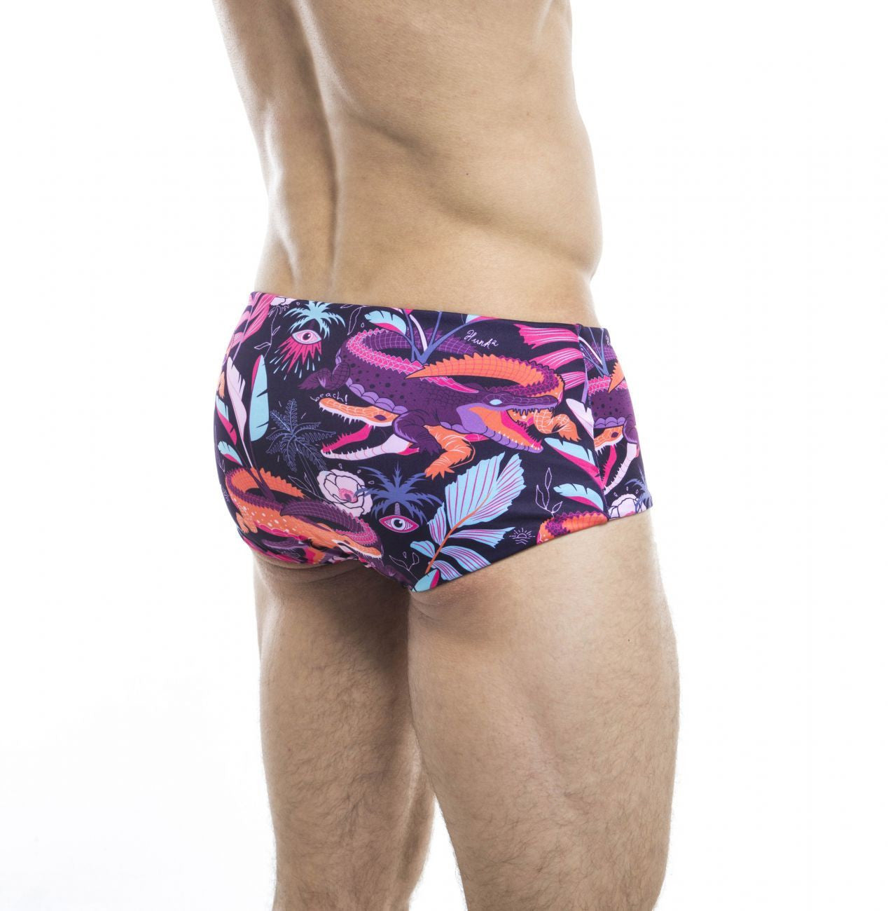 HUNK2 ST20201C Ruisseau² Reversible Swim Trunks Color Fuchsia