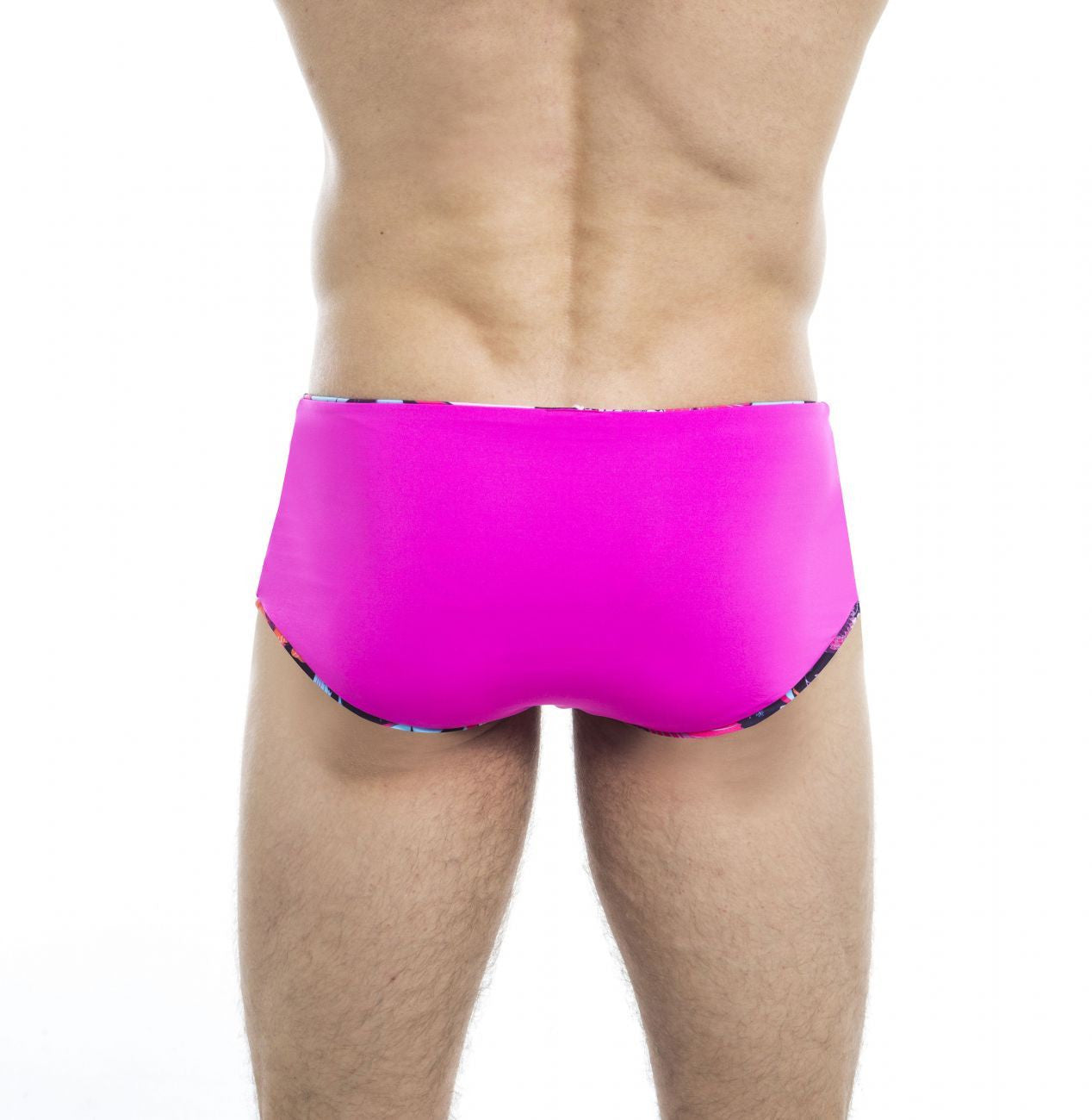 HUNK2 ST20201C Ruisseau² Reversible Swim Trunks Color Fuchsia