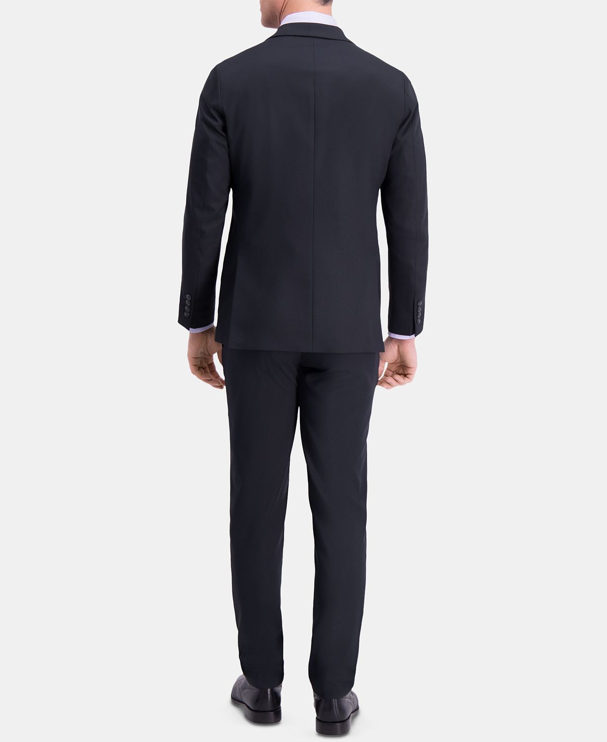 Haggar Active Series Herringbone Slim-fit Suit Separate Pants Black