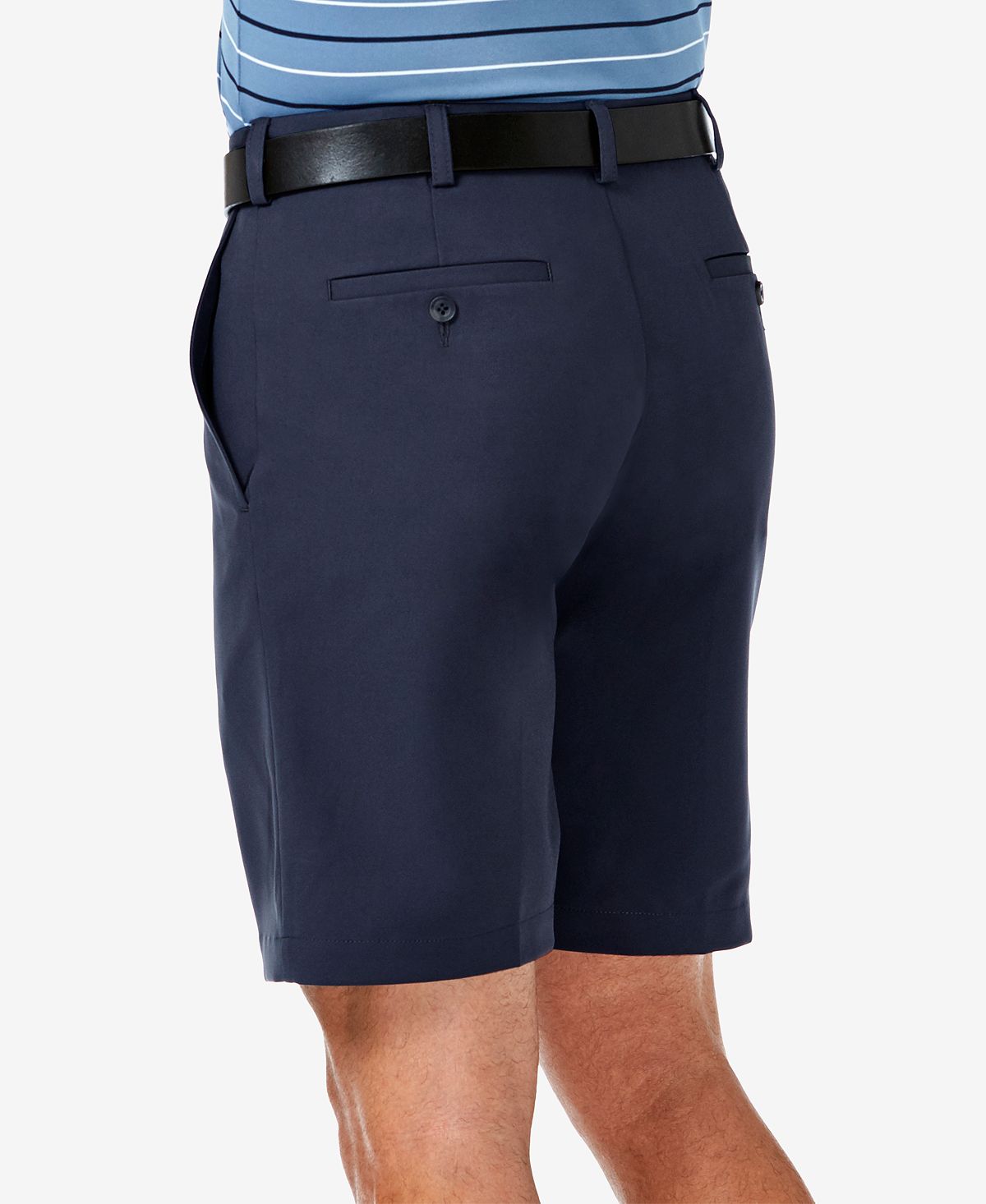 Haggar Cool 18 Pro Flat Front Classic-fit 9.5" Shorts Navy