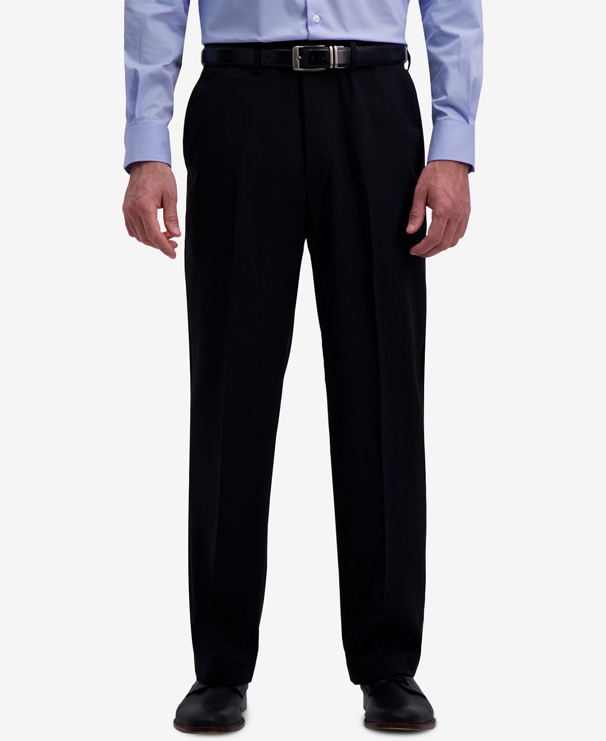 Haggar Microfiber Performance Classic-fit Dress Pants Black