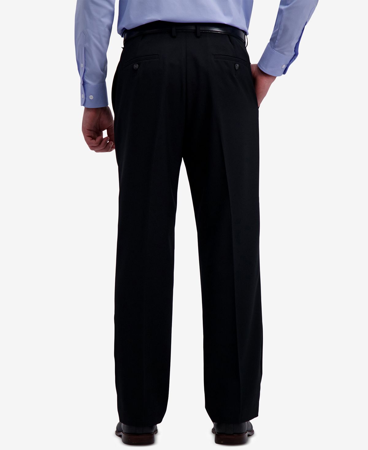 Haggar Microfiber Performance Classic-fit Dress Pants Black