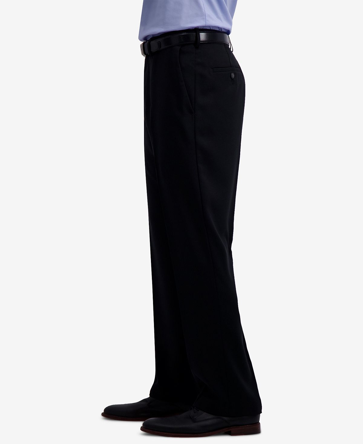 Haggar Microfiber Performance Classic-fit Dress Pants Black