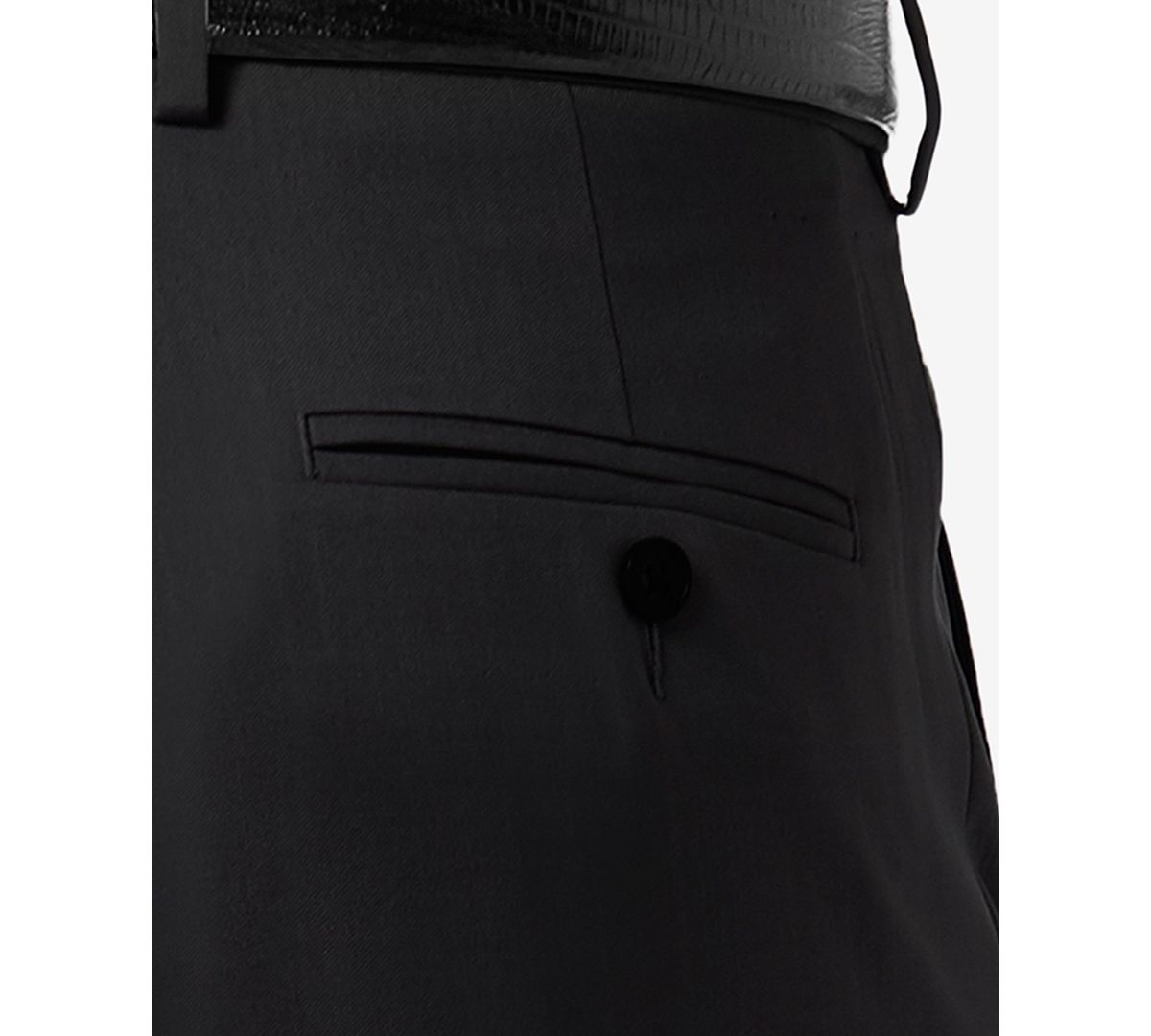 Haggar Premium Comfort Stretch Classic-fit Solid Pleated Dress Pants Black