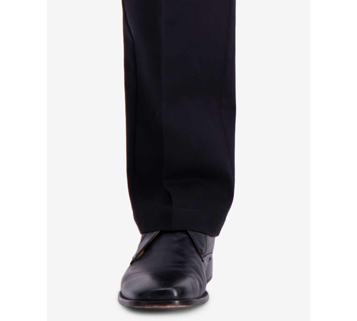 Haggar W2w Pro Classic-fit Performance Stretch Non-iron Pleated Casual Pants Black