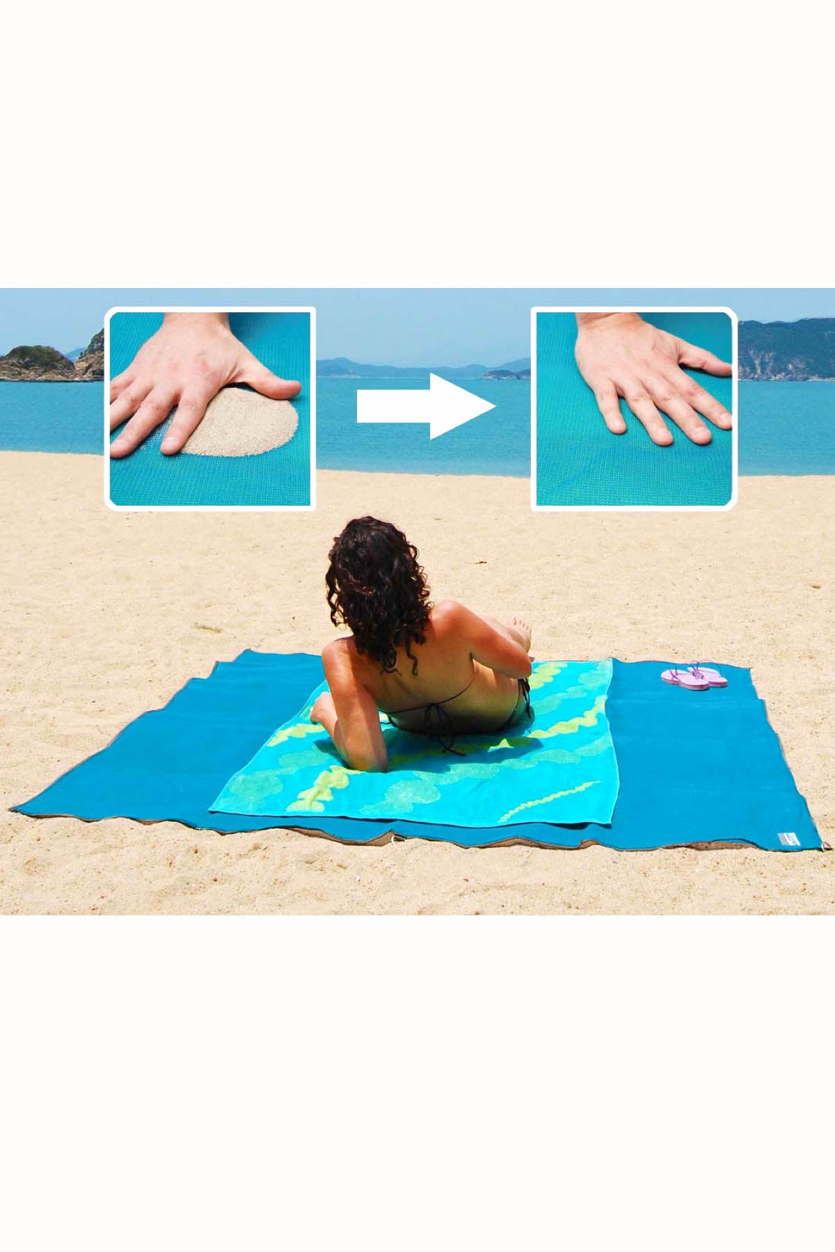 Hammacher Schlemmer Two-Person Sandless Beach Mat