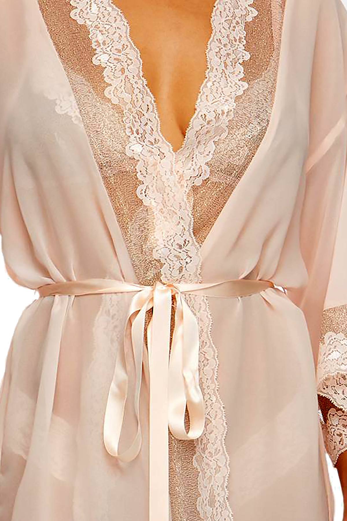 Hanky Panky Bridal Vanilla Creme De La Creme Robe