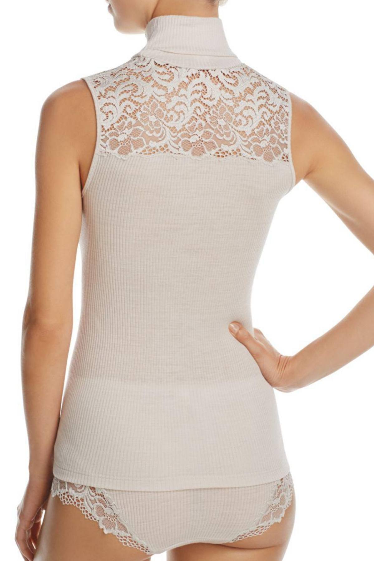 Hanro of Switzerland Moonlight Lillian Turtleneck Tank Top