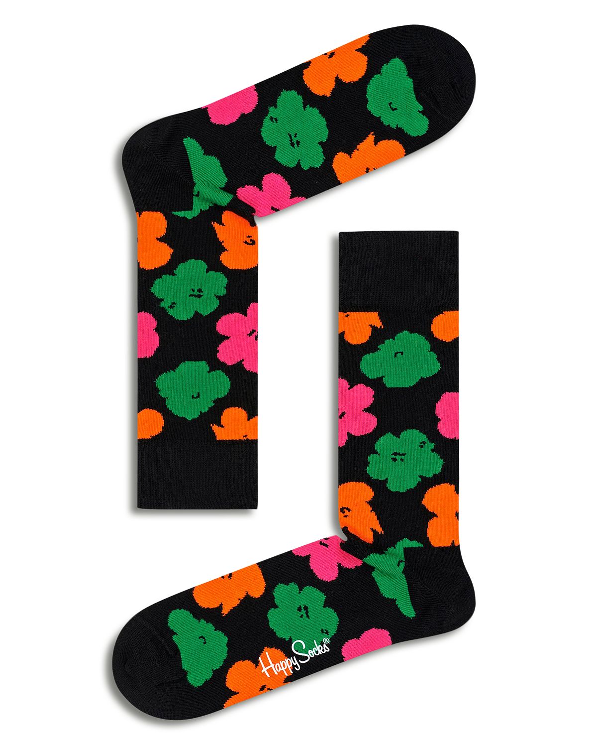 Happy Socks Andy Warhol Floral Socks Black