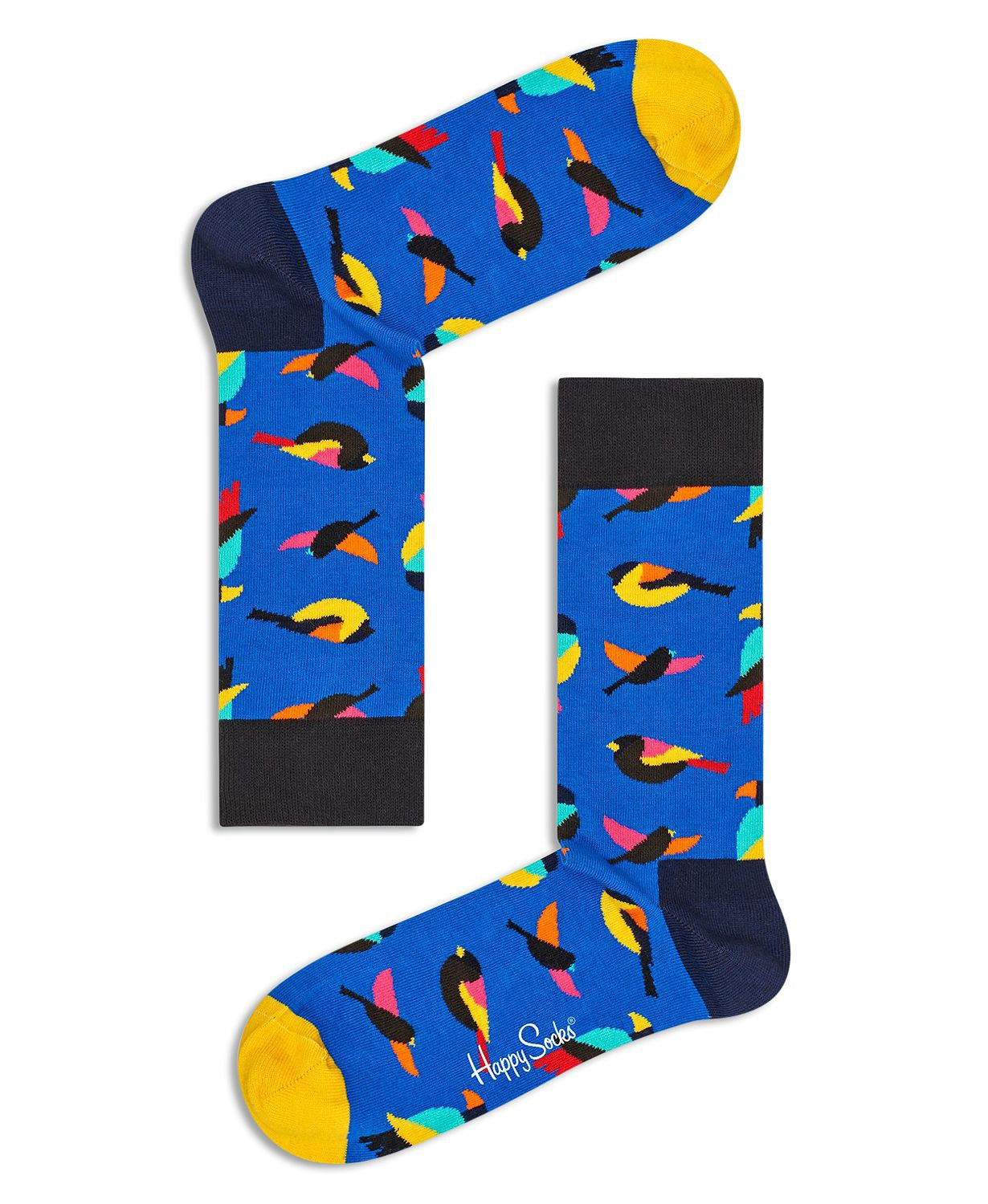 Happy Socks Multicolor Bird-print Socks Assorted