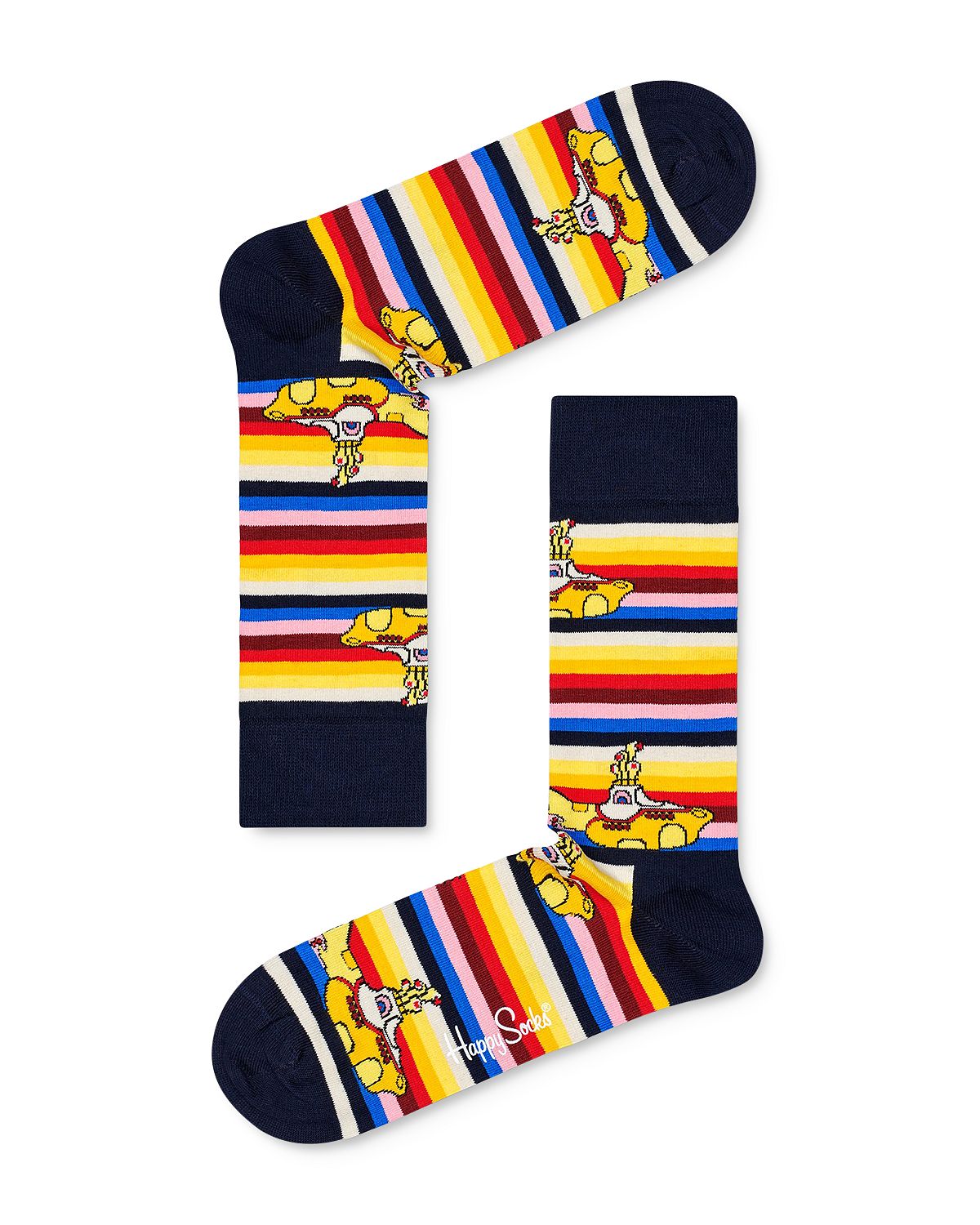 Happy Socks Yellow Submarine Beatles Socks Dark Yellow