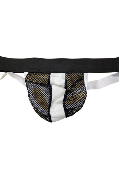 Hard Core Solid Band Black Peep Jockstrap
