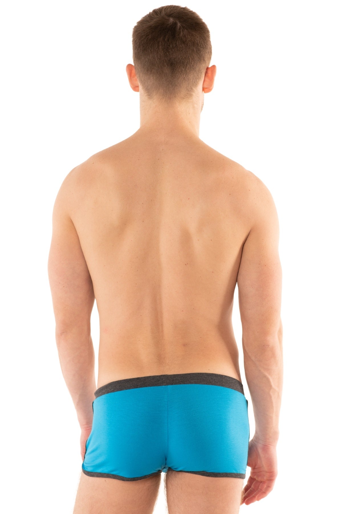Hard Core Turquoise Commando Square Cut Brief