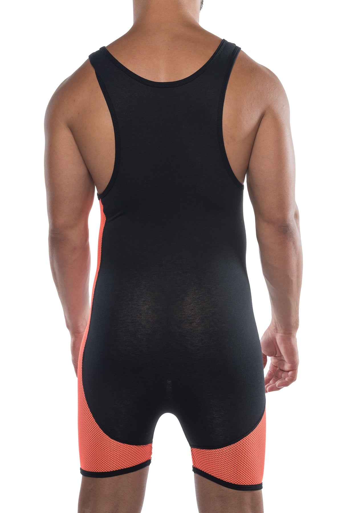 HardCore Orange/Black XXX Mesh Singlet