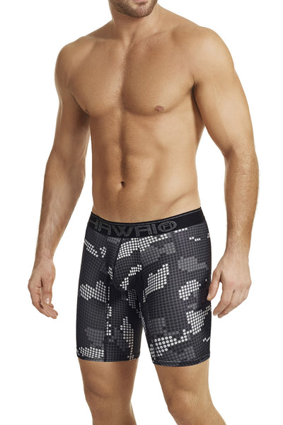 Hawai Black Digital Camo Print Boxer Brief