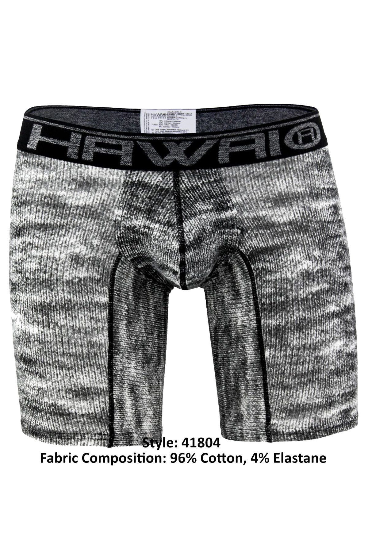 Hawai Black Knit-Print Boxer Brief