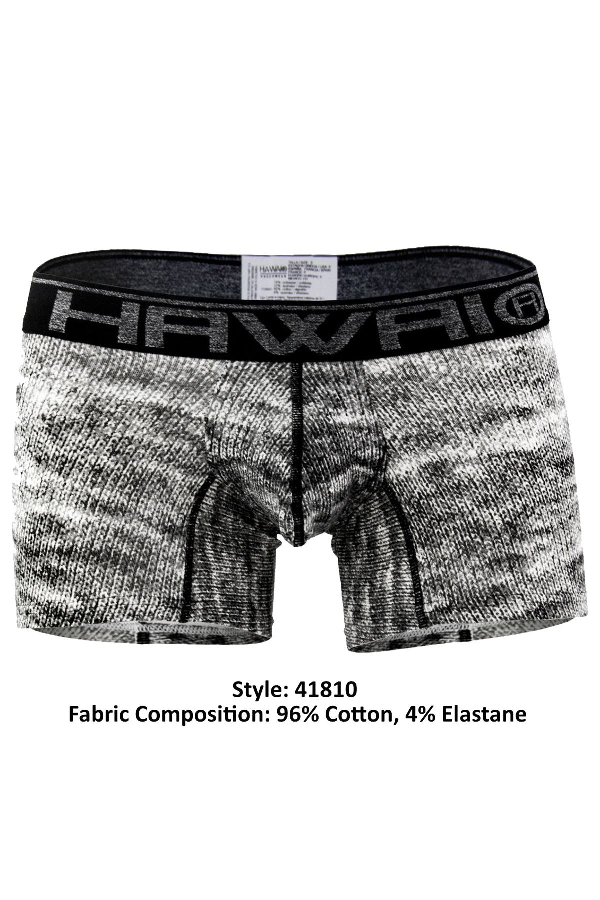 Hawai Black Knit-Print Trunk