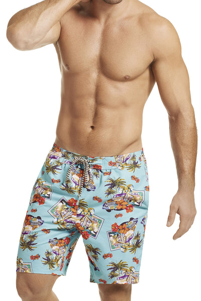 Hawai Blue Vintage Cuba Boardshort