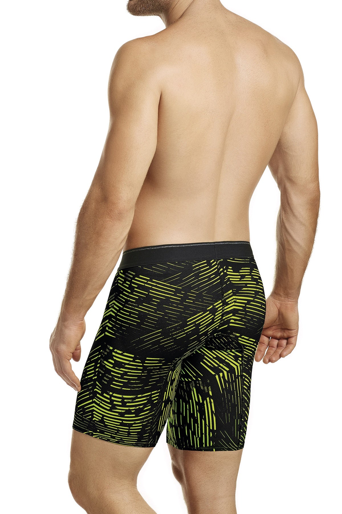 Hawai Green Claw-Scratch Printed Boxer Brief