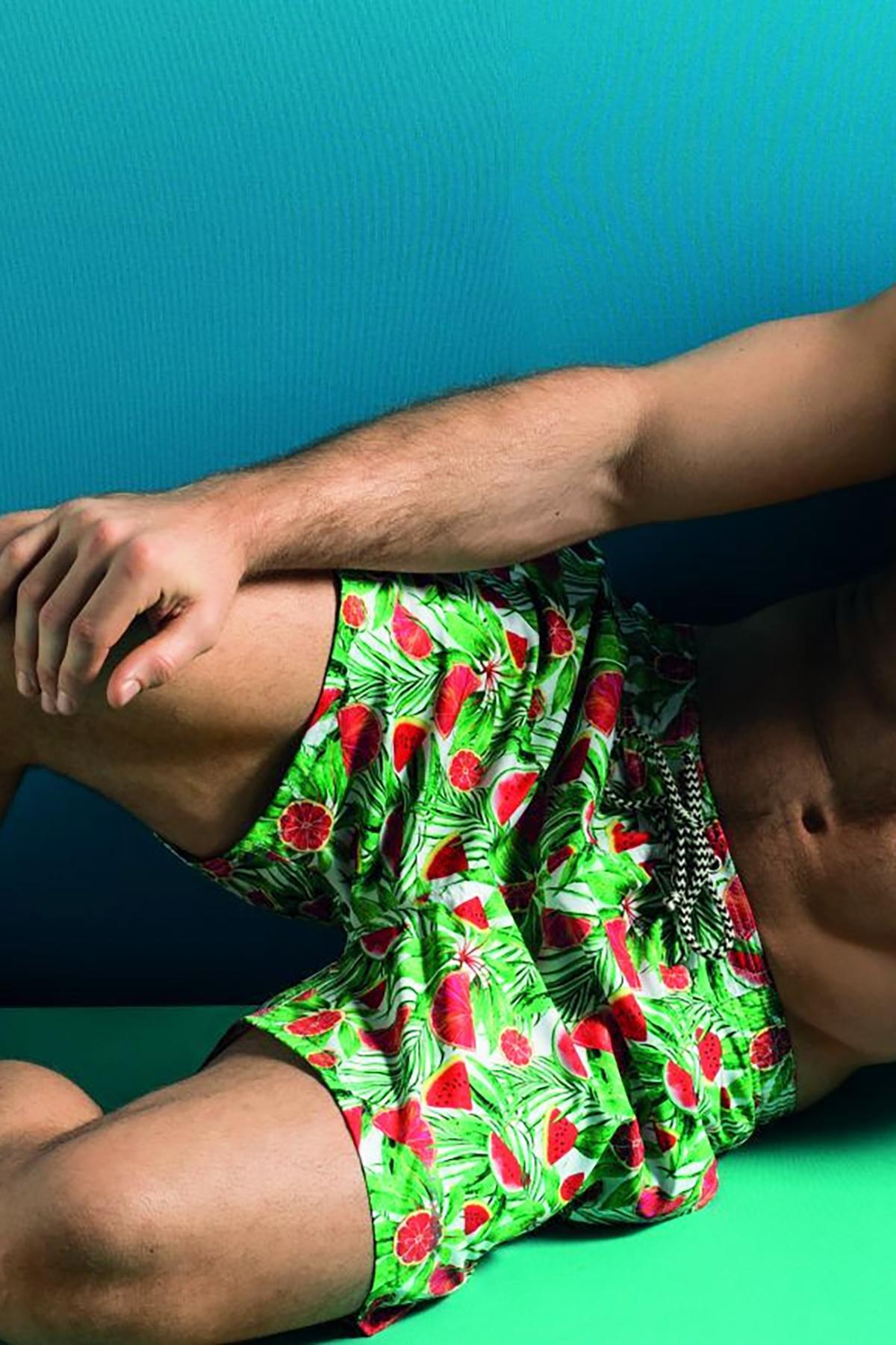 Hawai Green Fun and Fruity Swim Short