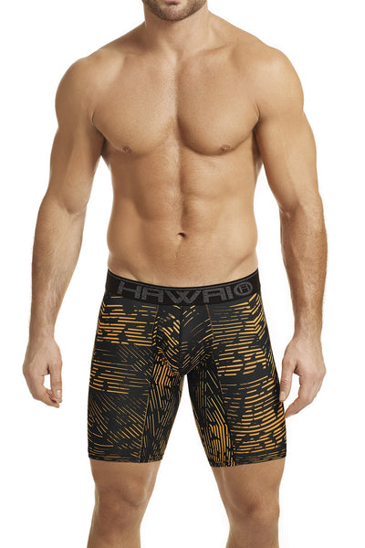 Hawai Orange Claw-Scratch Printed Boxer Brief